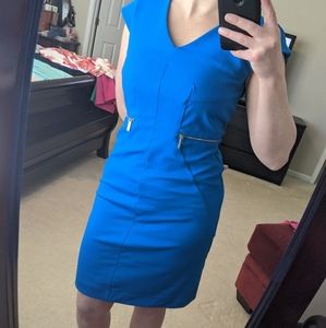 New York & Company blue sheath dress